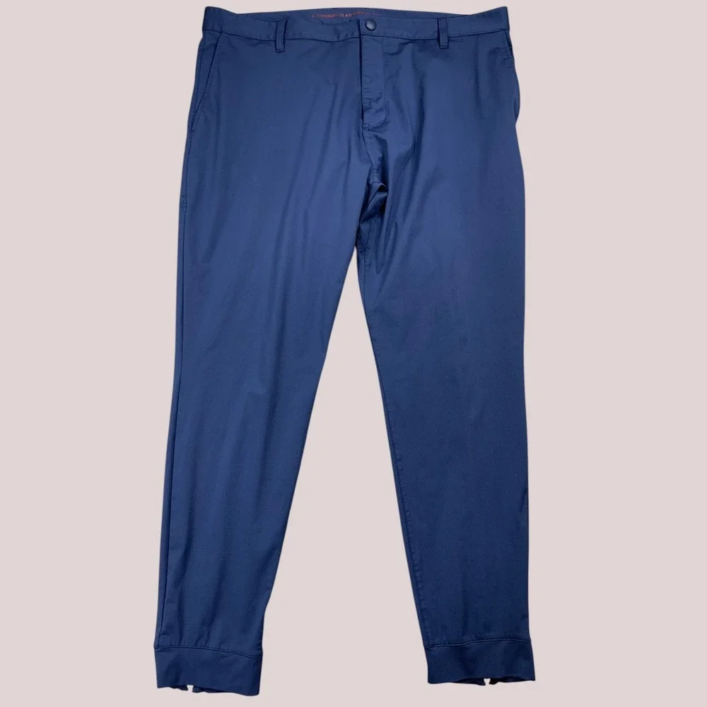 Rhone Commuter Jogger Mens 40x30 Blue Slim Fit Performance